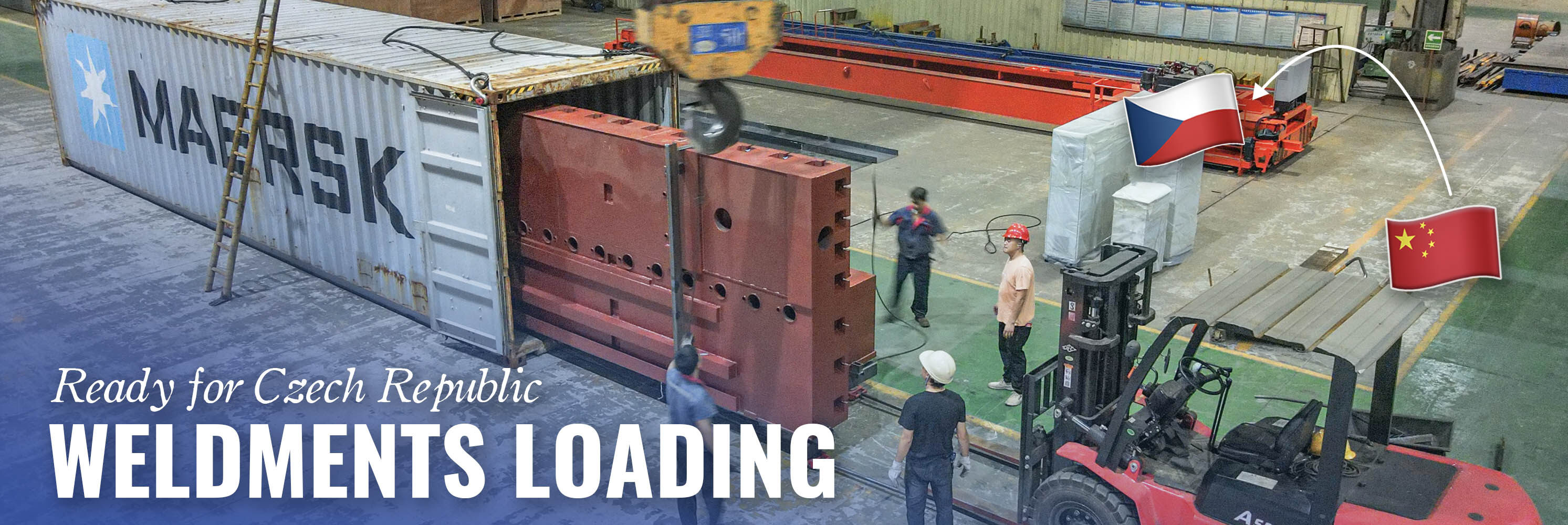 Congratulations on Weldments Loaded Successfully, Ready to Ship to Czech Republic!