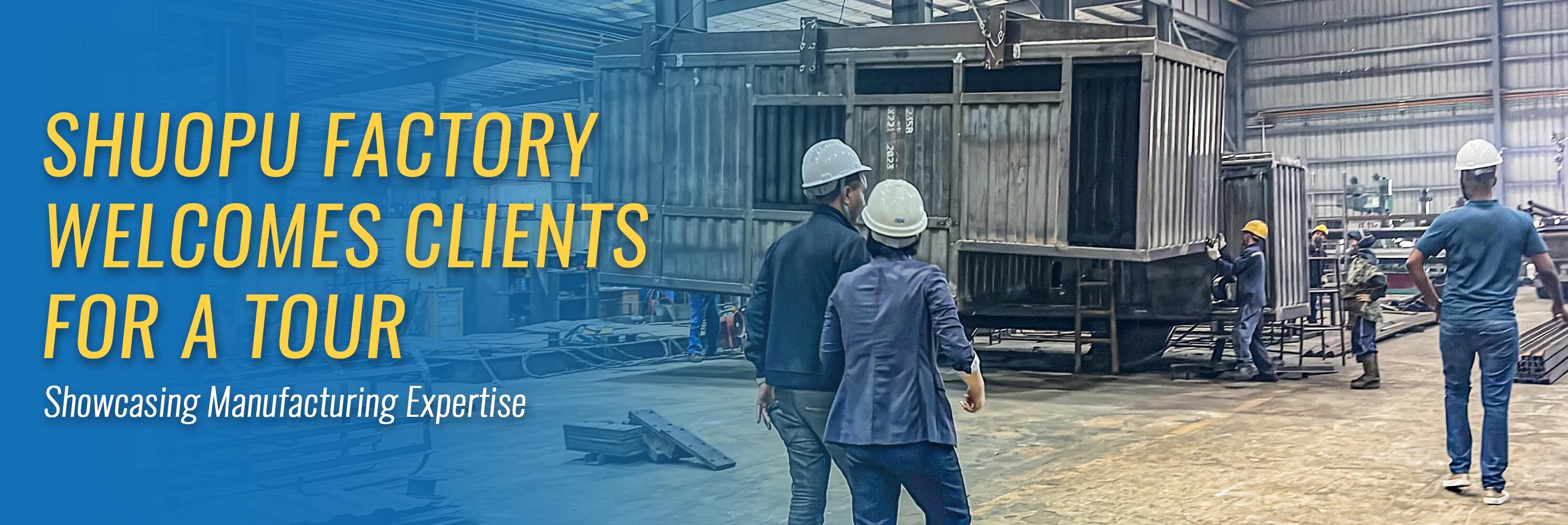 Shuopu Factory Welcomes Clients for a Tour, Showcasing Manufacturing Expertise